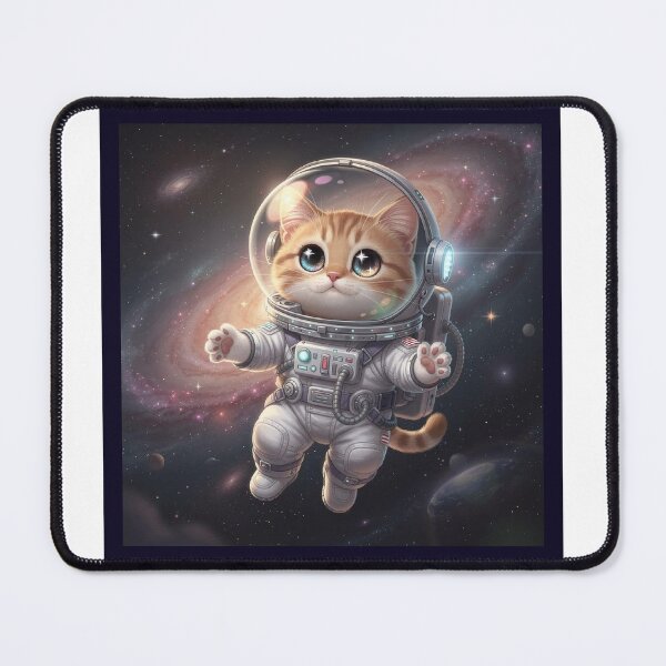 Item preview, Astronaut cat in space designed and sold by LeJojoVirtuel.