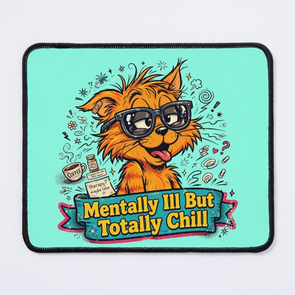 Item preview, Mentally Ill But Totally Chill designed and sold by HAYA6395.
