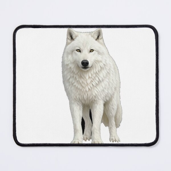 Item preview, Realistic White Wolf Standing – Detailed Wildlife Art designed and sold by SmikiM.