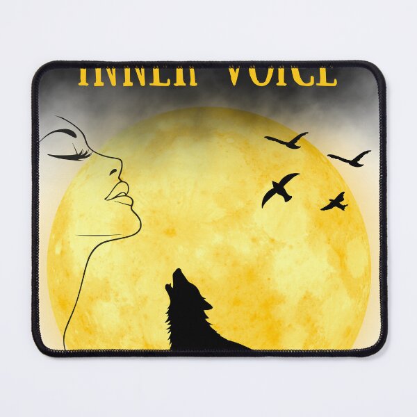 Item preview, Listen To Your Inner Voice Wolf Moon Aesthetic designed and sold by AhmadAnnaPrints.