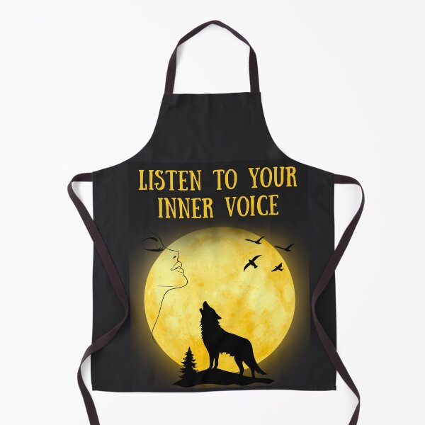 Item preview, Listen To Your Inner Voice Wolf Moon Aesthetic designed and sold by AhmadAnnaPrints.