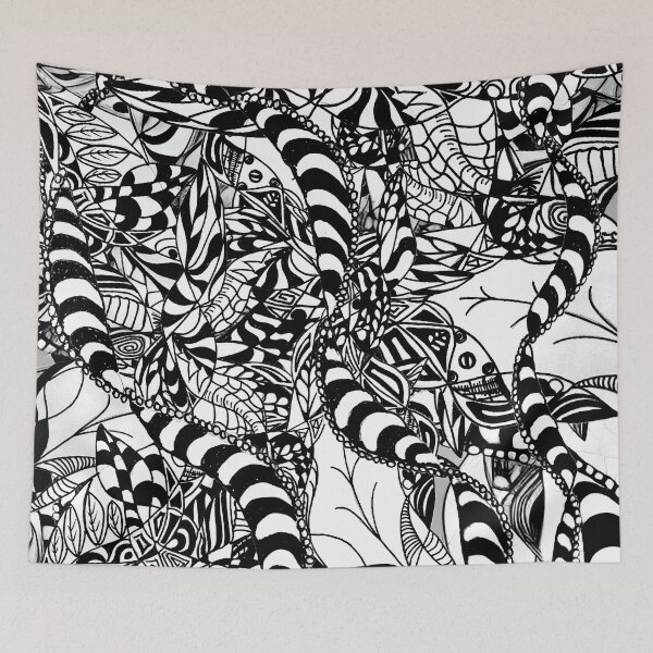 Item preview, Patterned monochrome designed and sold by Glenbobagins.