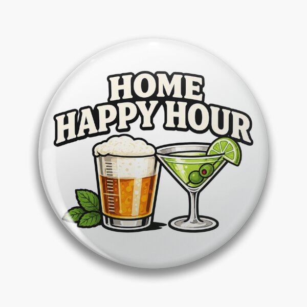 Item preview, Home Happy Hour – Beer & Martini Cocktail designed and sold by EastEndTownie.