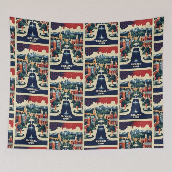 Item preview, Buckland Alaska 1950s USA Vintage Travel Tourism designed and sold by TravelersGems.