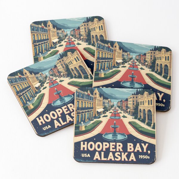 Item preview, Hooper Bay Alaska 1950s USA Vintage Travel Tourism designed and sold by TravelersGems.
