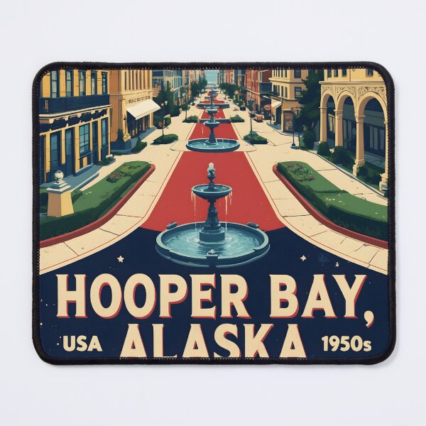 Item preview, Hooper Bay Alaska 1950s USA Vintage Travel Tourism designed and sold by TravelersGems.