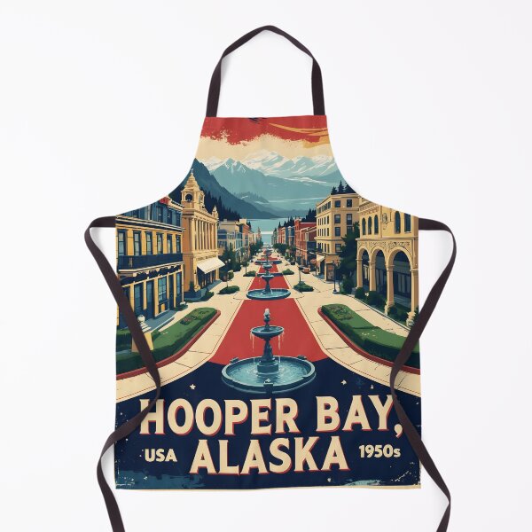 Item preview, Hooper Bay Alaska 1950s USA Vintage Travel Tourism designed and sold by TravelersGems.