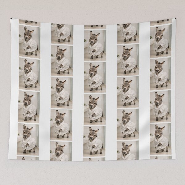 Item preview, Cozy Bathrobe Mini Donkey designed and sold by Sillytoe.