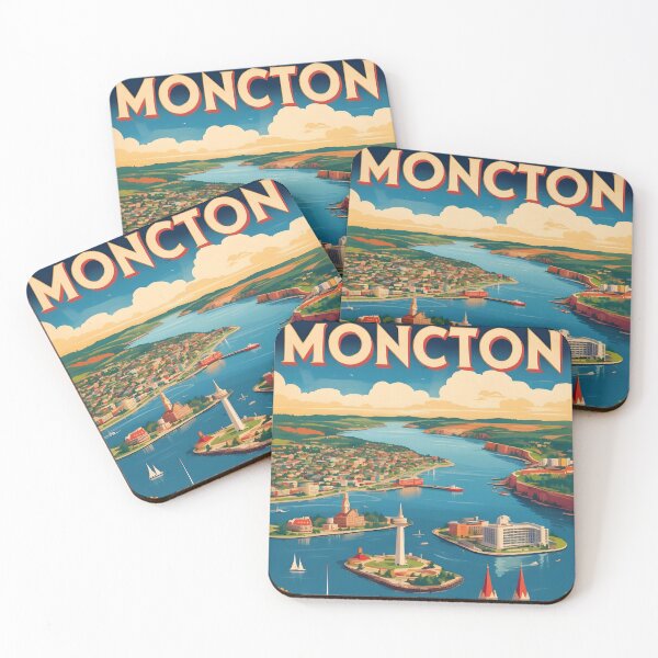 Item preview, Moncton New Brunswick Canada Vintage Travel Tourism designed and sold by TravelersGems.