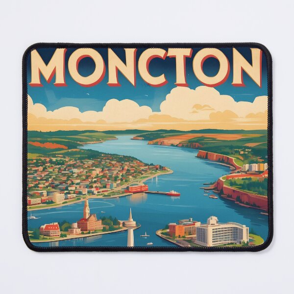 Item preview, Moncton New Brunswick Canada Vintage Travel Tourism designed and sold by TravelersGems.