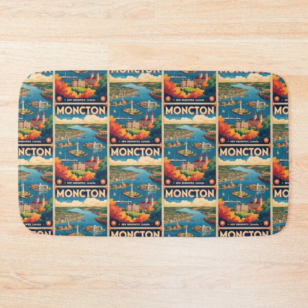 Item preview, Moncton New Brunswick Canada Vintage Travel Tourism designed and sold by TravelersGems.