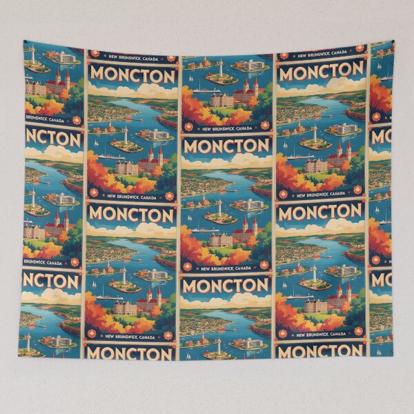 Item preview, Moncton New Brunswick Canada Vintage Travel Tourism designed and sold by TravelersGems.
