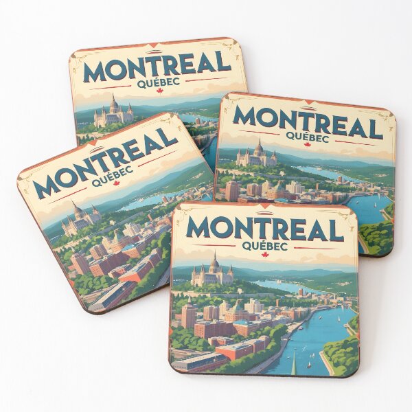 Item preview, Montreal Canada Vintage Travel Tourism designed and sold by TravelersGems.