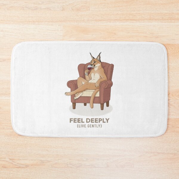 Item preview, Caracal drinking wine vintage aesthetic designed and sold by COZY VINTAGE animal.