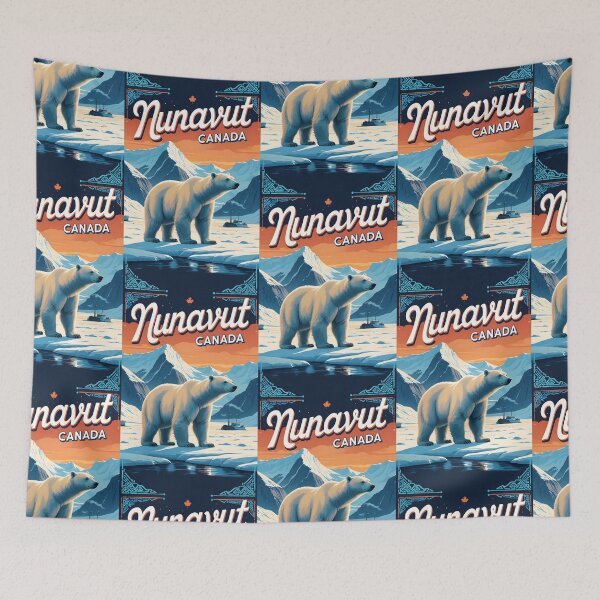 Item preview, Nunavut Canada Vintage Travel Tourism designed and sold by TravelersGems.
