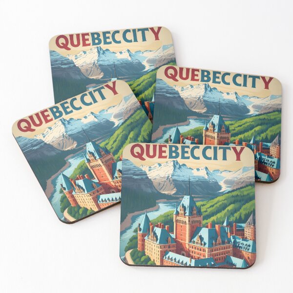 Item preview, Quebec City Canada Vintage Travel Tourism designed and sold by TravelersGems.