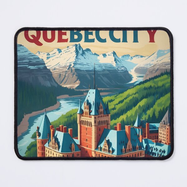 Item preview, Quebec City Canada Vintage Travel Tourism designed and sold by TravelersGems.