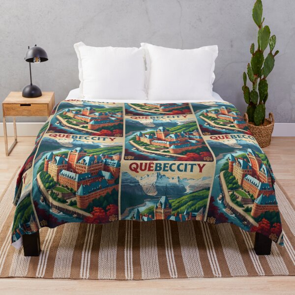 Item preview, Quebec City Canada Vintage Travel Tourism designed and sold by TravelersGems.