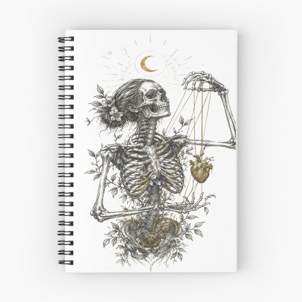 Item preview, The Heart Puppeteer Dark Surreal Skeleton designed and sold by ATMAS SHOP.