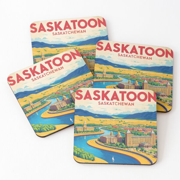 Item preview, Saskatoon Canada Vintage Travel Tourism designed and sold by TravelersGems.