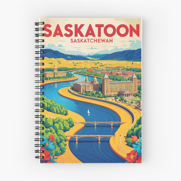 Item preview, Saskatoon Canada Vintage Travel Tourism designed and sold by TravelersGems.