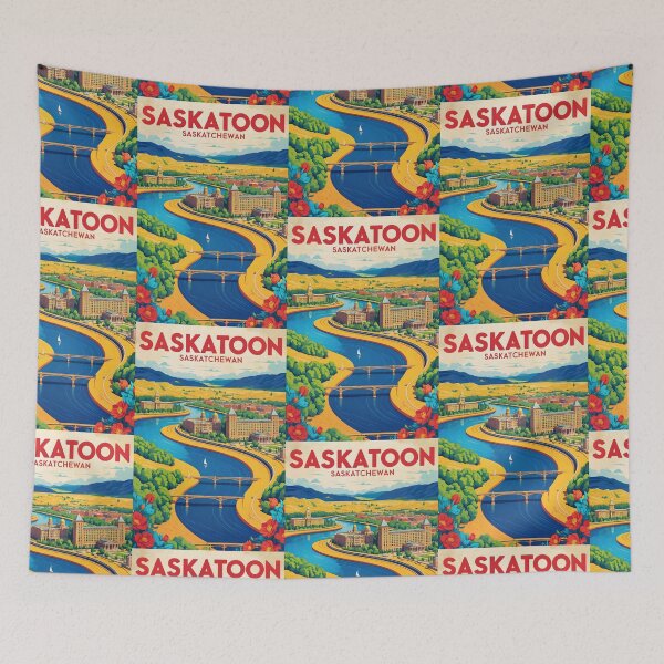 Item preview, Saskatoon Canada Vintage Travel Tourism designed and sold by TravelersGems.