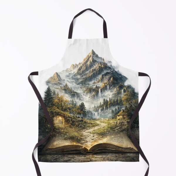 Item preview, Fantasy Landscape Emerging From Magic Book designed and sold by ATMAS SHOP.