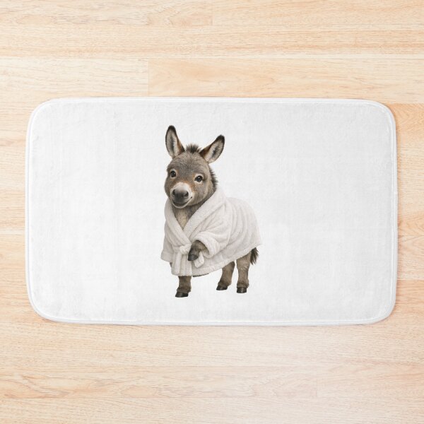 Item preview, Comfy Bathrobe Mini Donkey designed and sold by Sillytoe.