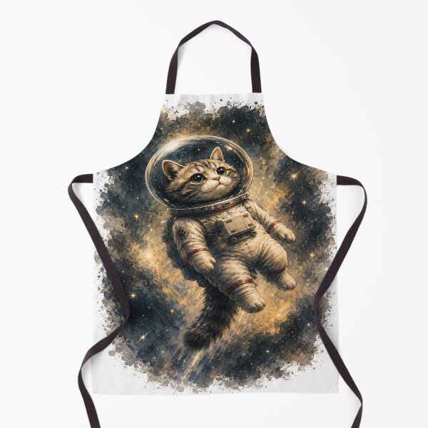 Item preview, Cute Astronaut Cat Floating In Space designed and sold by ATMAS SHOP.
