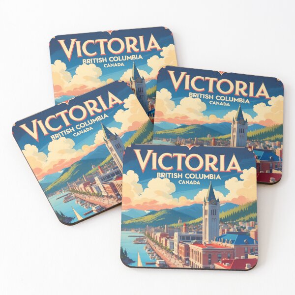 Item preview, Victoria British Columbia Canada Vintage Travel Tourism designed and sold by TravelersGems.