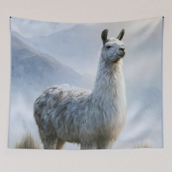 Item preview, Llama on Andean Plateau, Wildlife designed and sold by GuildedWordGraphics.