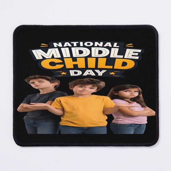 Item preview, National Middle Child Day Funny Middle Child Quote | Sibling Humor Celebration designed and sold by MAJCO-ART.