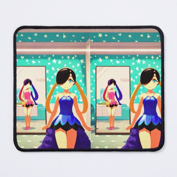 Item preview, Illustration - Anime Character, Unrealistic Yellow Braids in Modern Interior designed and sold by Zone--Gaming.