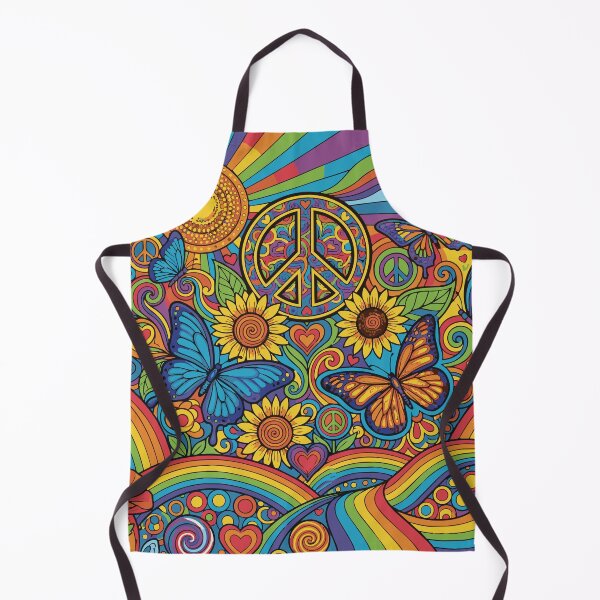 Item preview, Psychedelic 70s Hippie Peace and Butterfly Dream designed and sold by Far Out Goods.