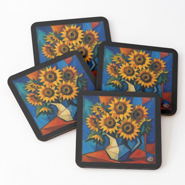 Item preview, Cubist sunflowers designed and sold by Eutrope d'Orange.