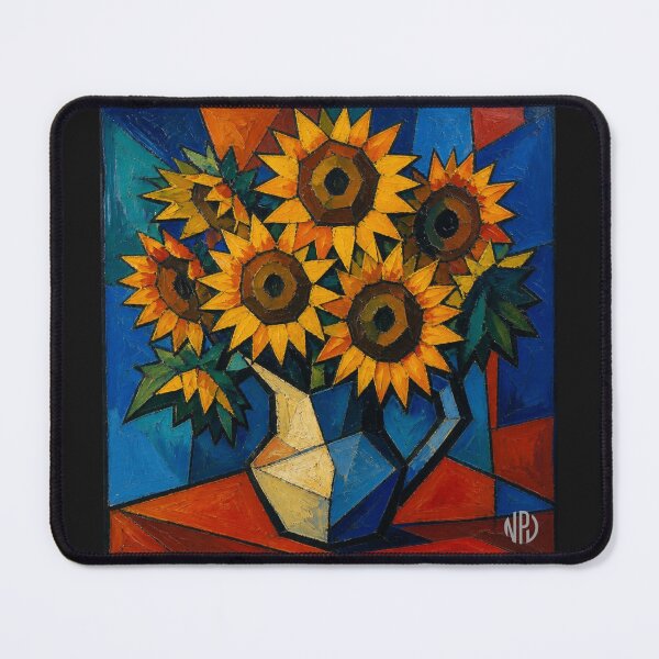 Item preview, Cubist sunflowers designed and sold by Eutrope d'Orange.