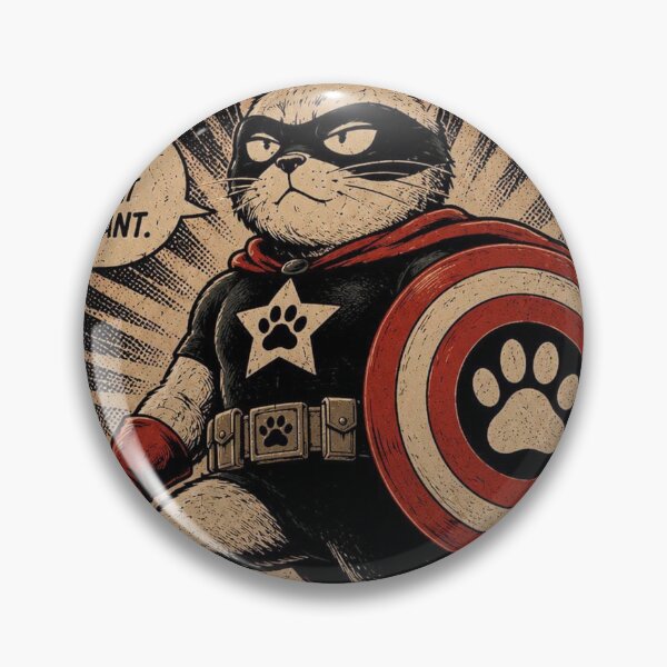 Item preview, Captain Meowvel Funny Cat Superhero designed and sold by Mystic & Celestial Art.