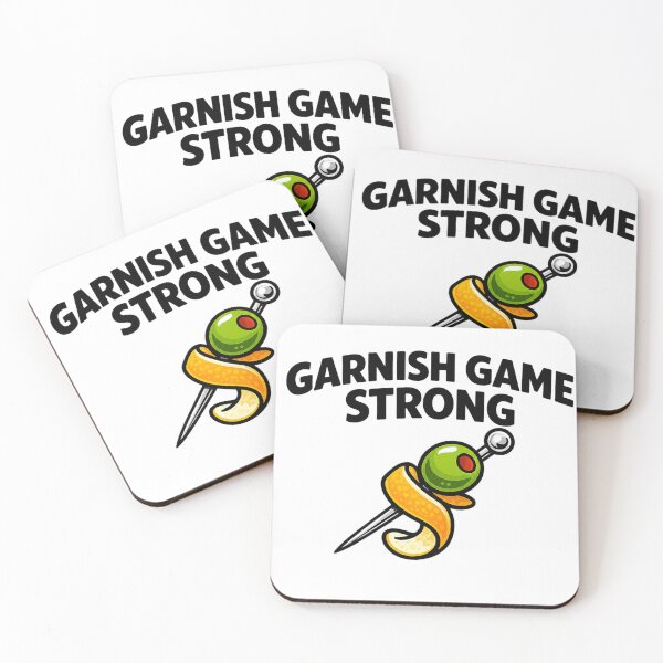 Item preview, Garnish Game Strong – Cocktail Garnish & Home Bartender Design designed and sold by EastEndTownie.