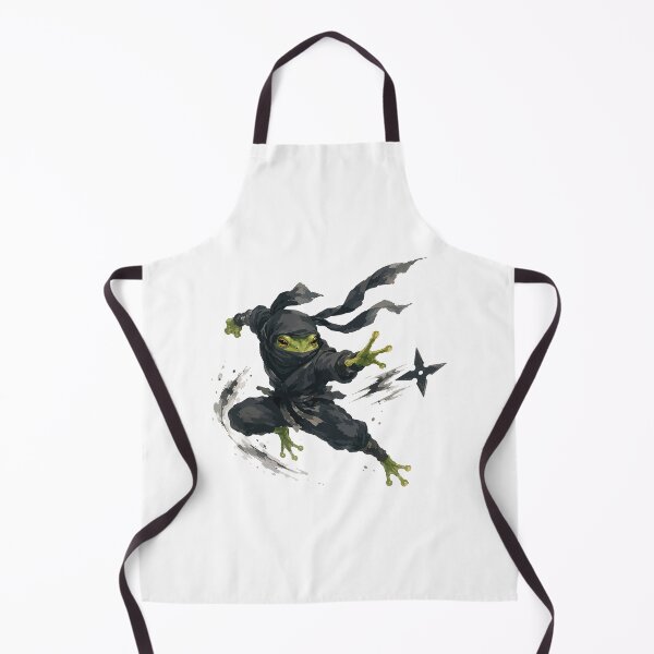 Item preview, Frog Ninja Action — Japanese Shuriken Warrior Art Tee designed and sold by medicalkinoko.