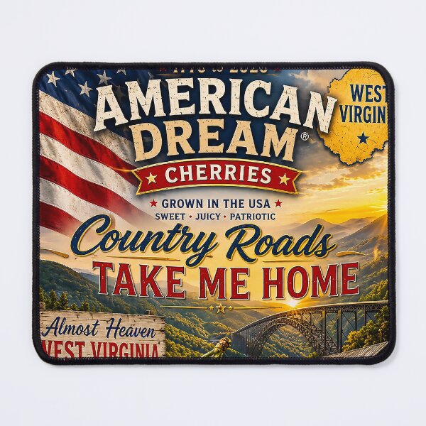 Item preview, 250th USA Anniversary 1776 to 2026 - Country Roads - Take Me Home designed and sold by DBM Photo Art 1.