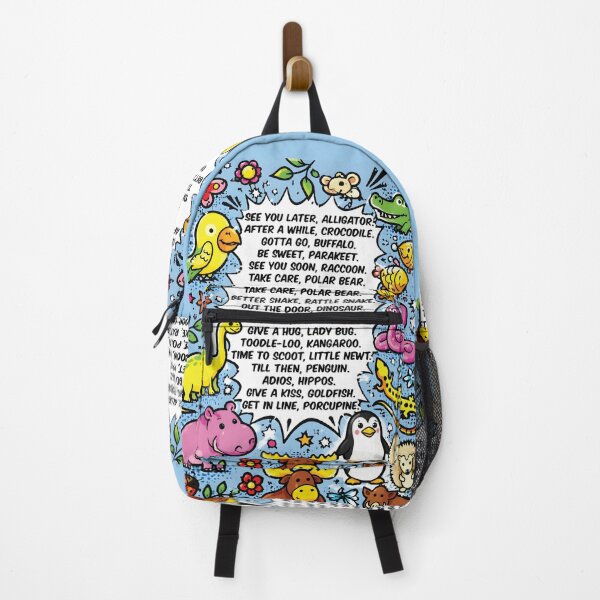 Item preview, See You Later Alligator Rhyme Poster – Cute Animal Poem Wall Art designed and sold by RamyGallery.