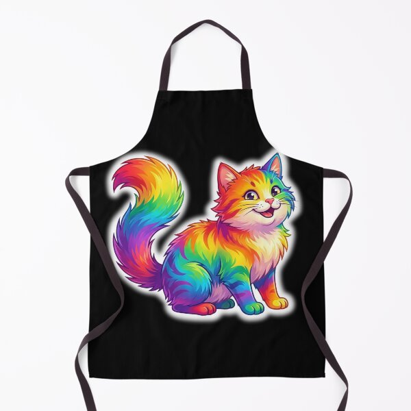 Item preview, Vibrant Prism Paradise Rainbow Cat designed and sold by CatstheticShop1.