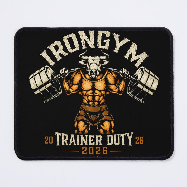 Item preview, Iron Gym Trainer Duty 2026 Vintage Bodybuilding Weightlifting designed and sold by Digistore1221.