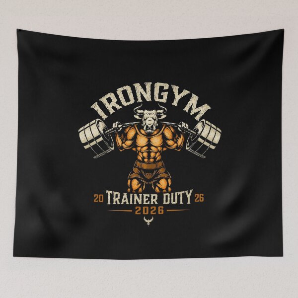Item preview, Iron Gym Trainer Duty 2026 Vintage Bodybuilding Weightlifting designed and sold by Digistore1221.