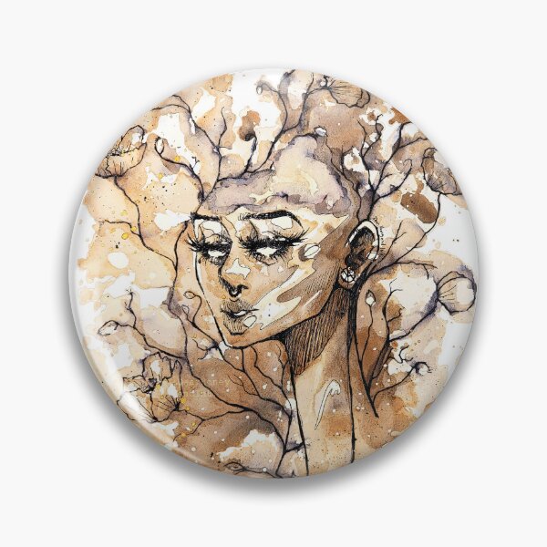 Item preview, Abstract Floral Girl Art Design - Bloom Softly - Spiritual healing Energy- Unique Gifts for her designed and sold by DearhoneyandArt.