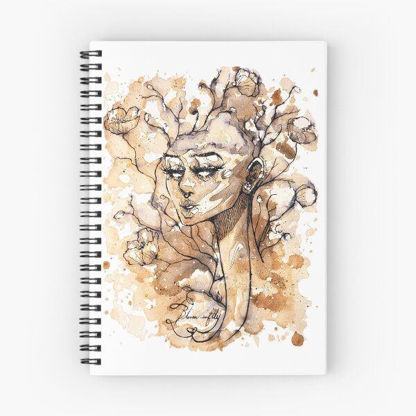 Item preview, Abstract Floral Girl Art Design - Bloom Softly - Spiritual healing Energy- Unique Gifts for her designed and sold by DearhoneyandArt.