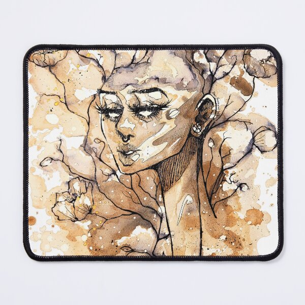 Item preview, Abstract Floral Girl Art Design - Bloom Softly - Spiritual healing Energy- Unique Gifts for her designed and sold by DearhoneyandArt.