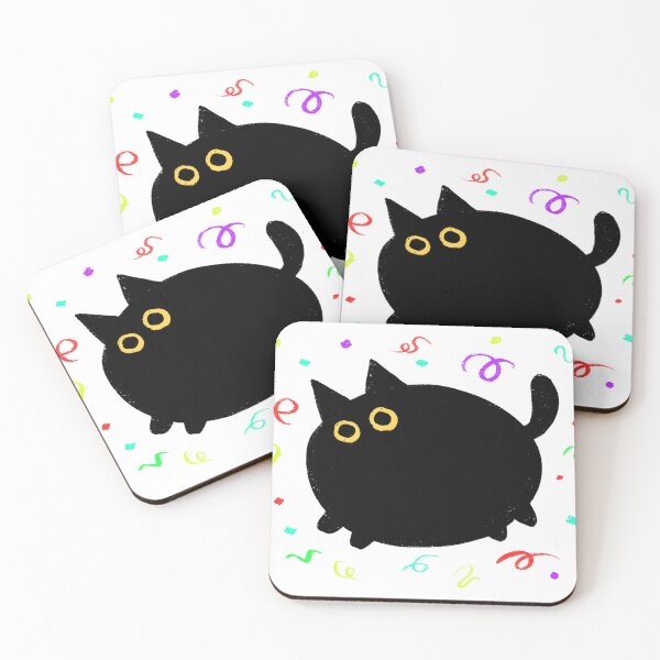 Artikelvorschau, Niedliches Konfetti aus schwarzer Katze entworfen und verkauft von AppleEdwinsThings.