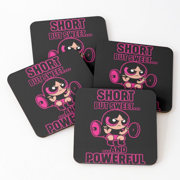 Item preview, Short But Sweet and Powerful Cute Anime Girl Gym Weightlifting designed and sold by Digistore1221.