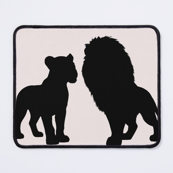 Item preview, Lion and Lioness Silhouette | Minimalist Wildlife Design designed and sold by SmikiM.